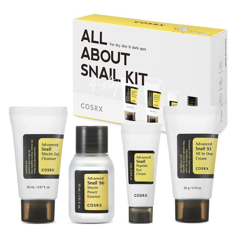 All about Snail Korean Skincare | TSA Approved Travel Size, Gift Set |Cleanser,