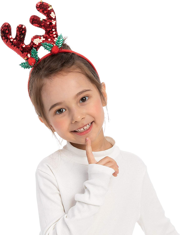 14 Christmas Headbands with Different Designs for Christmas and Holiday Parties