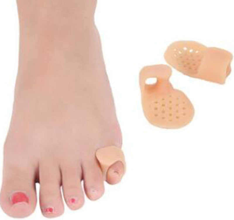 5 Pairs-Pinky Toe Cushion Splint, Gel Toe Separators, Little Toe Straightener wi
