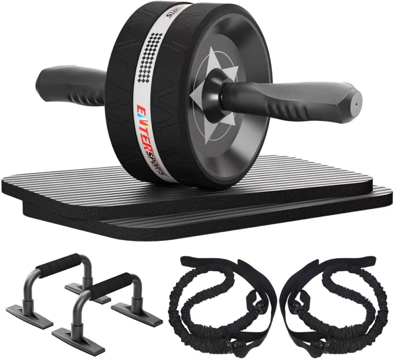 Ab Rollers Wheel Kit, Exercise Wheel Core Strength Training Abdominal Roller Set