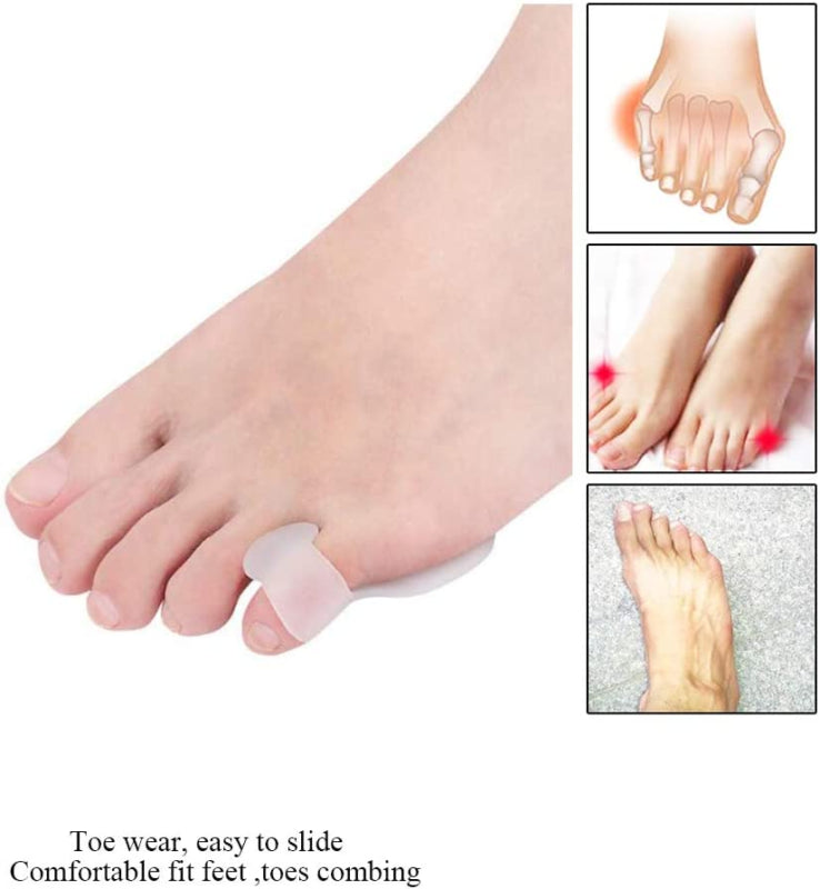 5 Pairs Pinky Toe Cushion Splint, Little Toe Separators, Little Toe Straightener