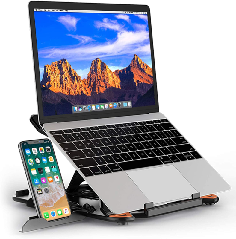 Adjustable Laptop Stand, Ergonomic Riser Notebook Computer Holder Stand Compatib