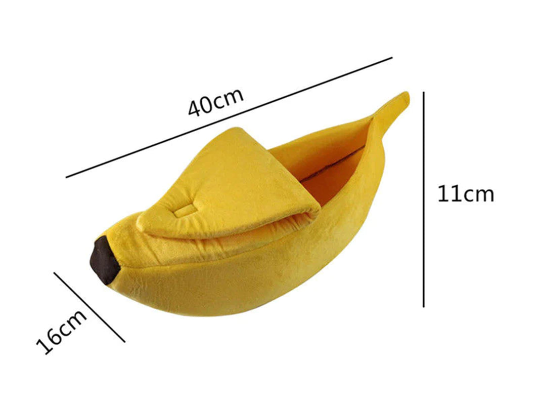 Funny Banana Cat Bed House Cute Cozy Cat Mat Beds Warm Durable Portable Pet Basket Kennel Dog Cushion Cat Supplies