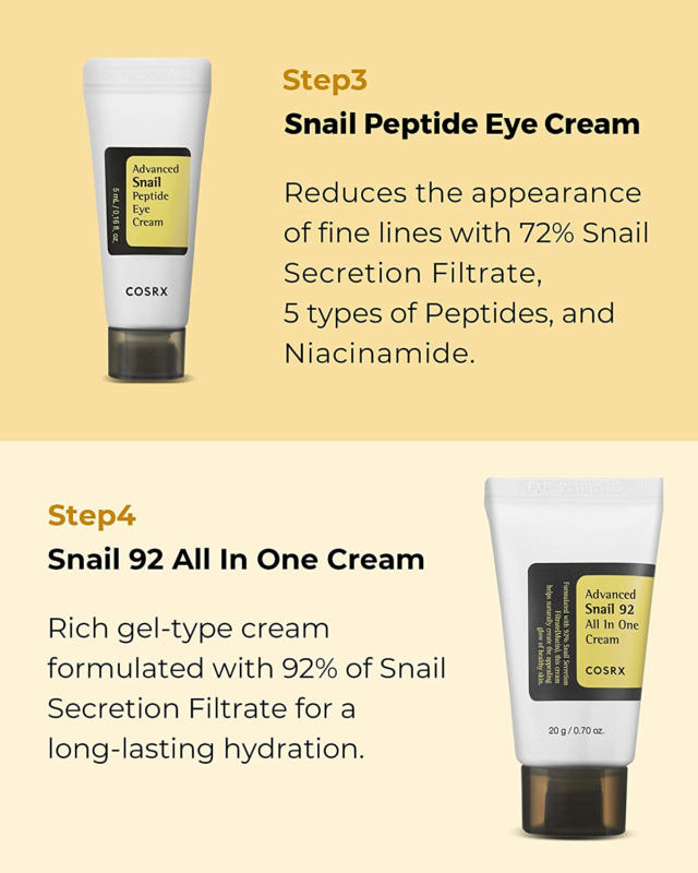 All about Snail Korean Skincare | TSA Approved Travel Size, Gift Set |Cleanser,